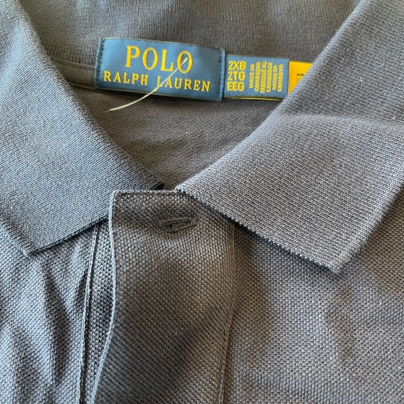 RALPH LAUREN TRIPLE PONY LONG SLEEVE COLLAR POLO SHIRT! NWT! XXL - Picture 3 of 6